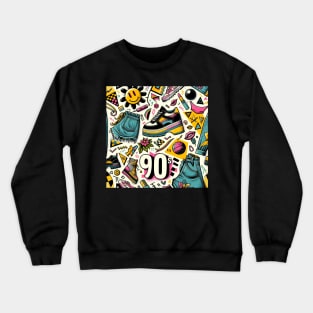 Retro 90s Vibe - Vintage Style Fashion Tea Crewneck Sweatshirt